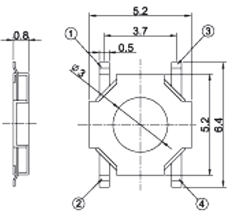 Купить Кнопка тактовая 4*4*1.5 SMD IT-1187 в Челябинске