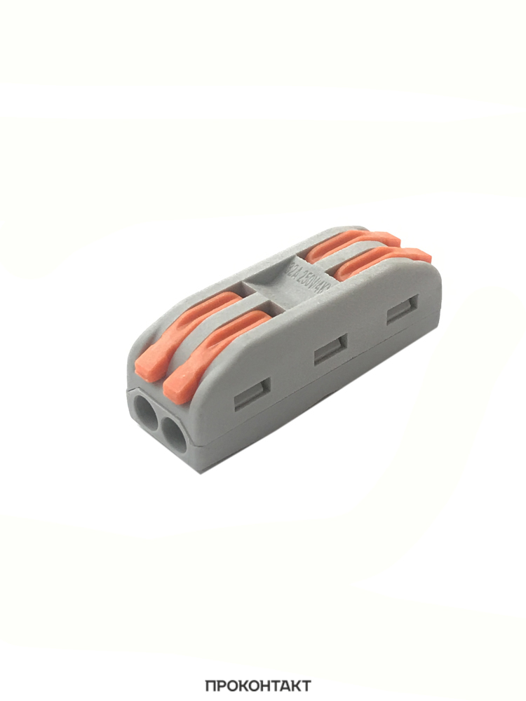 Купить Клеммник проходной 4-проводная клемма PCT-222 (0.08-2.5 мм²) в Челябинске