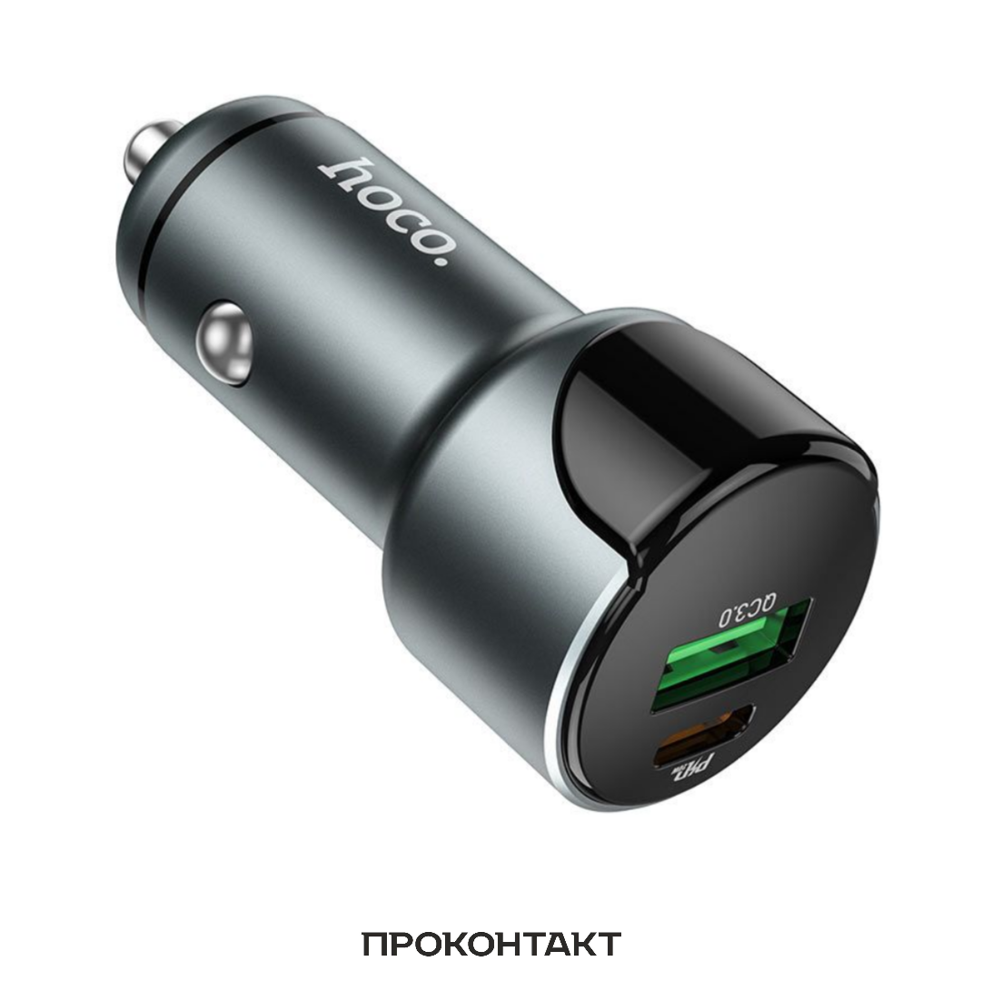Купить Зарядное устройство в гнездо прикуривателя USB + PD20W HOCO Z42 быстрая зарядка QC3.0 3A в Челябинске