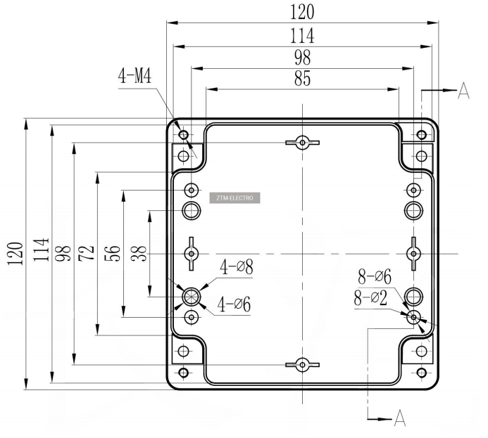 Купить Корпус для РЭА 120x120x90 Z387 в Челябинске