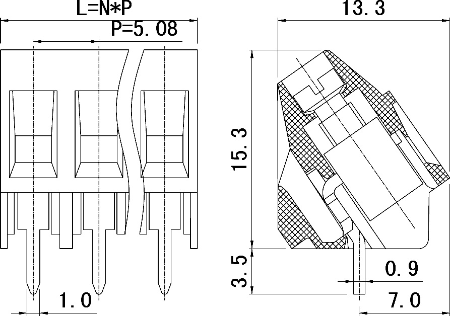 Купить Клеммник KF128-5.0-2P 5.08мм в Челябинске