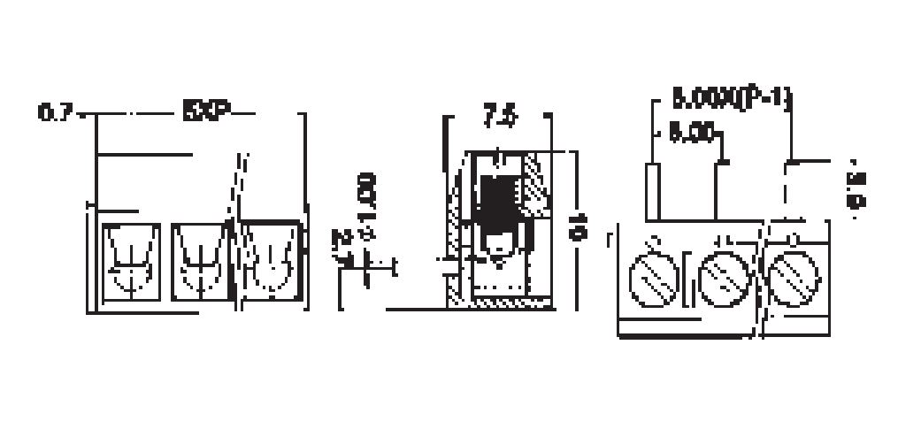 Купить Клеммник KF301R-2P 5.0мм (XY301R-A-2P RG301R-5.0-02P) в Челябинске