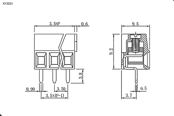 Купить Клеммник XY302V-03P 3.5мм лифт в Челябинске