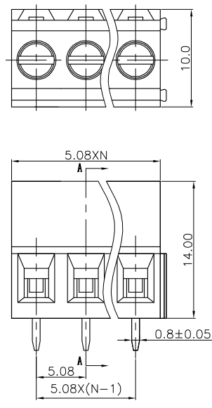 Купить Клеммник ZK508V-02P (5.08мм) в Челябинске