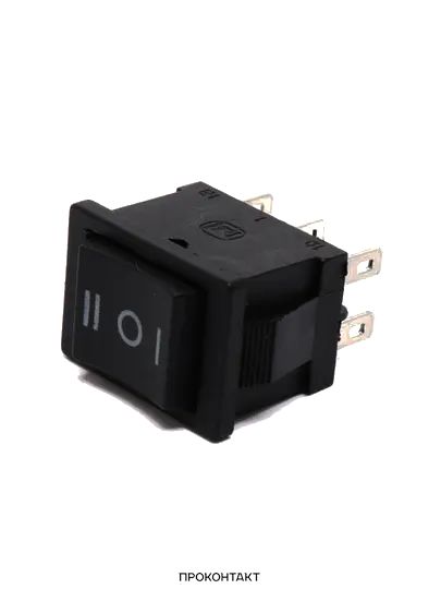 Купить Переключатель KCD1-203 on-off-on 6A 250V (6 контактов) черный в Челябинске