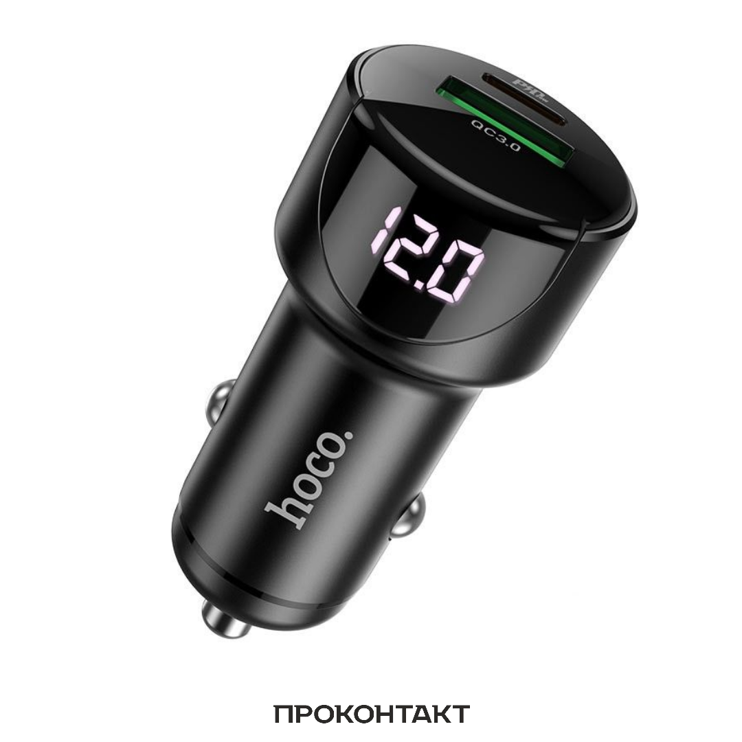 Купить Зарядное устройство в гнездо прикуривателя USB + PD20W HOCO Z42 быстрая зарядка QC3.0 3A в Челябинске