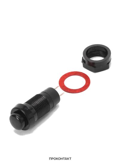 Купить Кнопка DS-213 2A/250VAC без фиксации черная в Челябинске