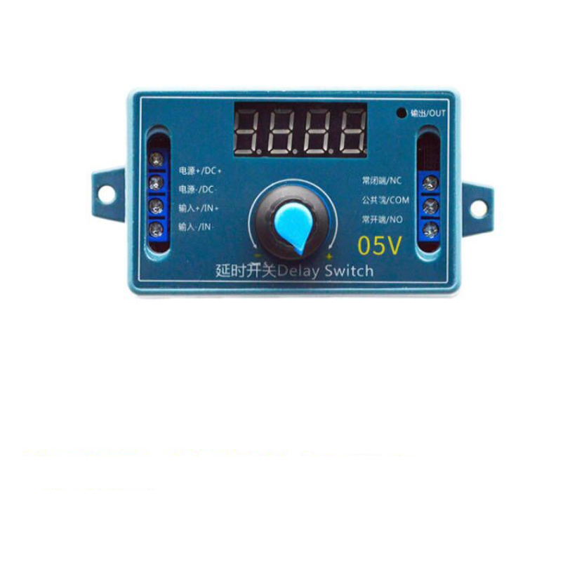 Таймер задержки 0.01-999мин с реле 12V управление энкодером в корпусе