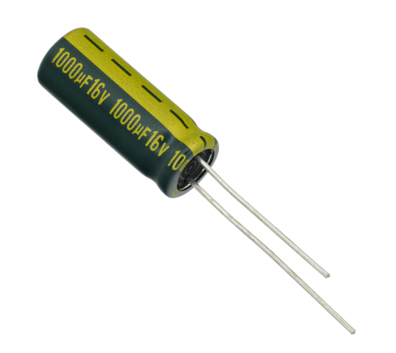 Купить Конденсатор LOW ESR  1000UF  16V 105*C 8*20 MZ JAMICON (устойчивость к пульсациям) в Челябинске