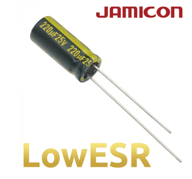 Конденсатор LOW ESR   220UF  25V 105*C 8*11 WL JAMICON