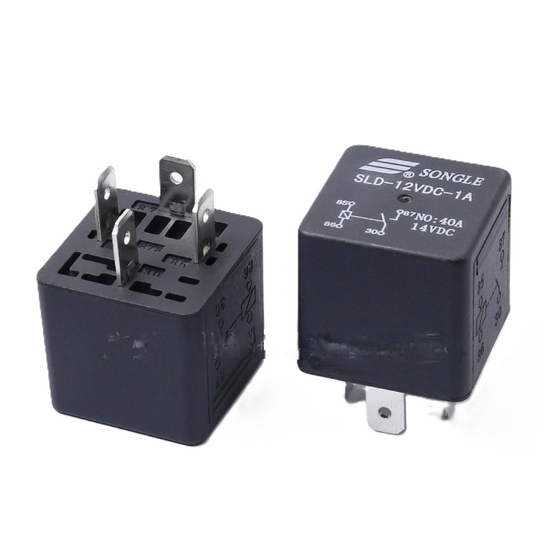 Реле SLD-12VDC-1A 4PIN 12VDC 40A SONGLE (без крепления)