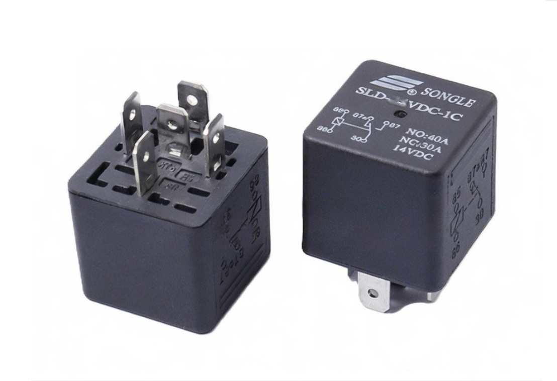 Реле SLD-12VDC-1C 5PIN 12VDC 40A SONGLE (без крепления)