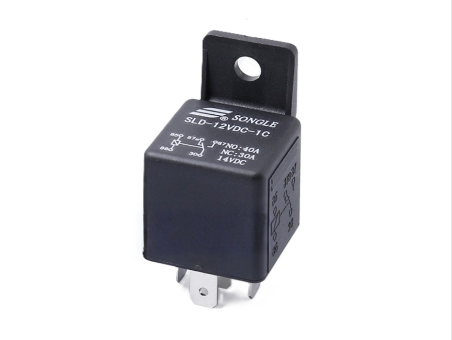 Реле SLD-12VDC-1C 5PIN 12VDC 40A SONGLE (с креплением)