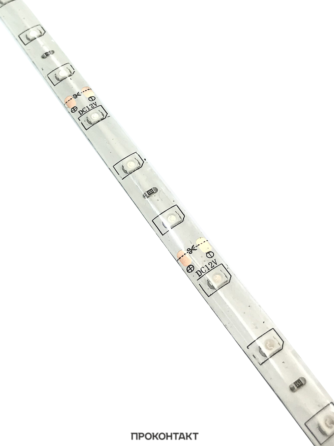 Купить Светодиодная лента 3528 60св/м 12V защищенная синяя 4.8Вт/м (отрезок 1 метр) в Челябинске