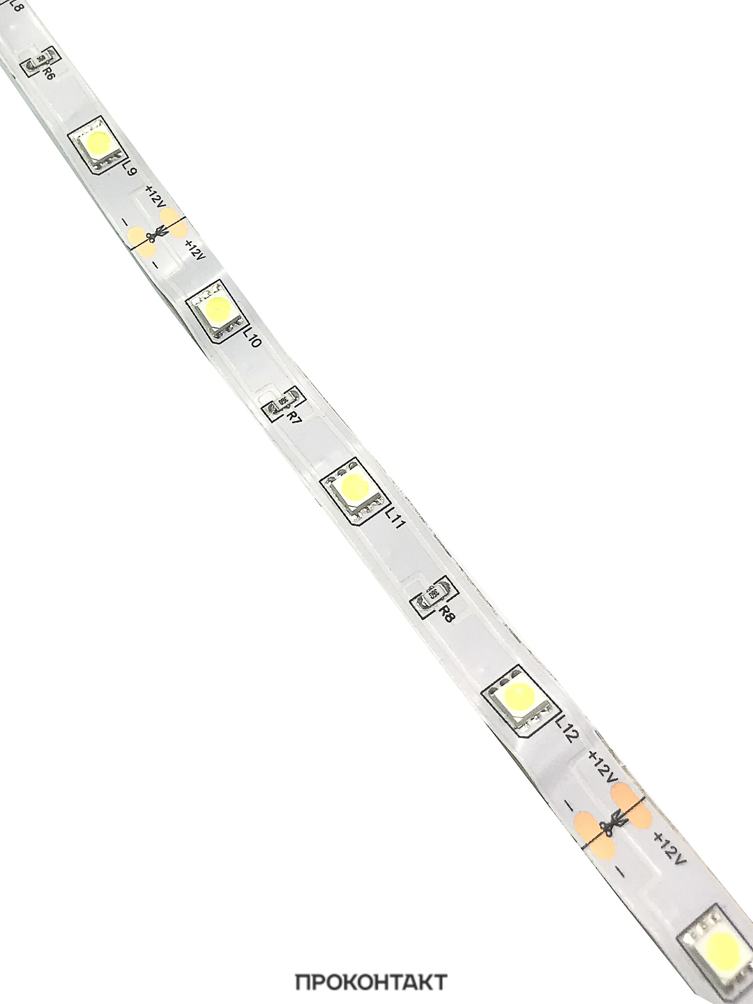Купить Светодиодная лента 5050 30св/м 12V незащищенная белая 7.2Вт/м (отрезок 1 метр) в Челябинске