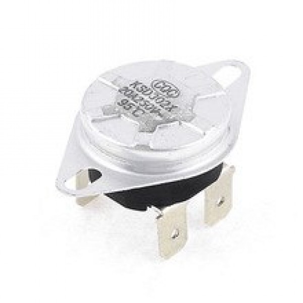 Купить Термостат KSD-303 93° 20A 250V (н/з, с кнопкой ручного сброса, 4 контакта, D=26мм, FBVL) в Челябинске