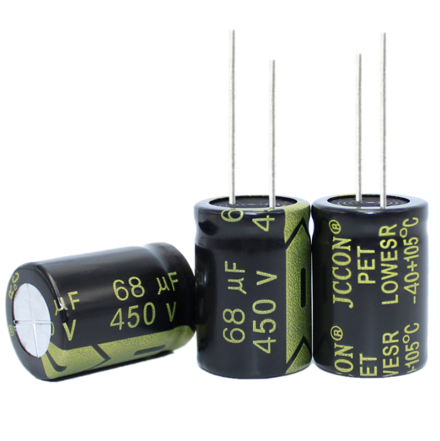 Конденсатор электролитический     68UF 450V 105*C 18*21 JCCON