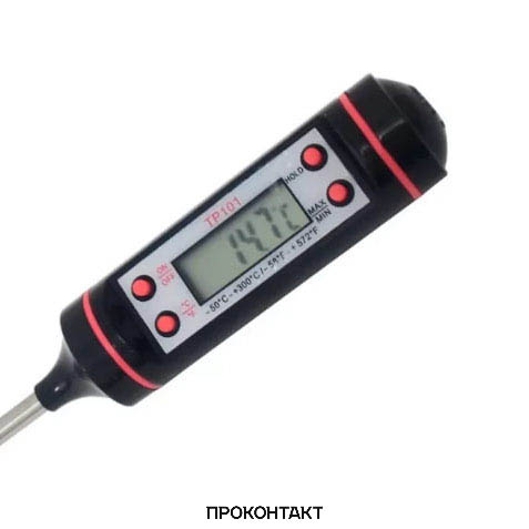 Купить Термометр с щупом (-50℃ - 300℃) TP101 черный в Челябинске