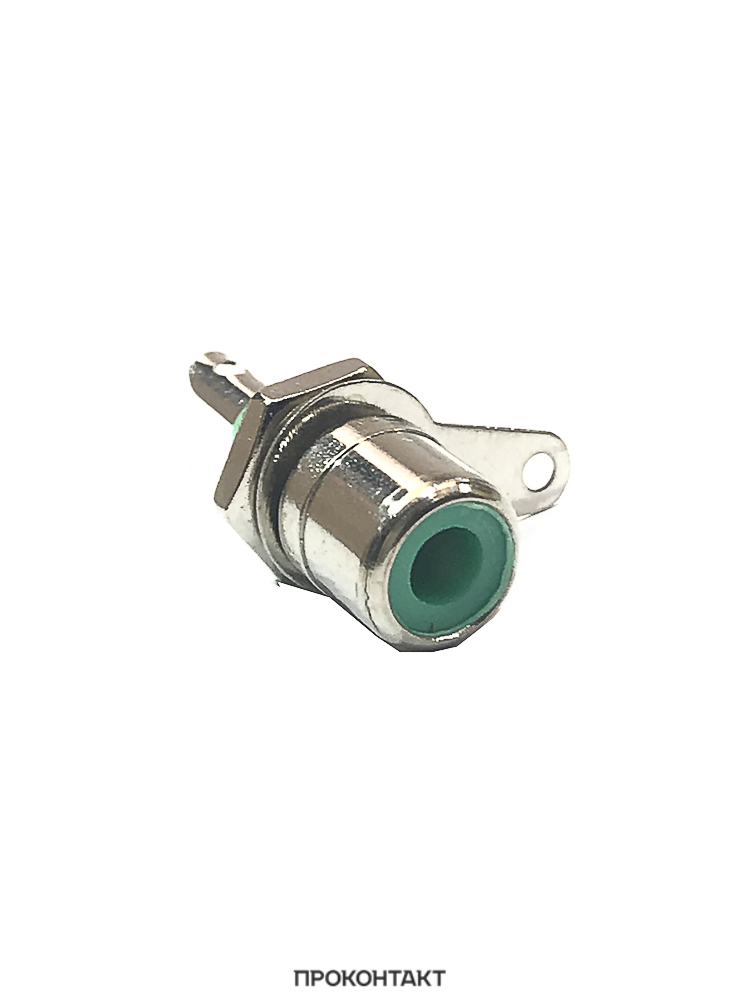 Купить Гнездо на корпус RCA (тюльпан) RP-1 зеленый в Челябинске