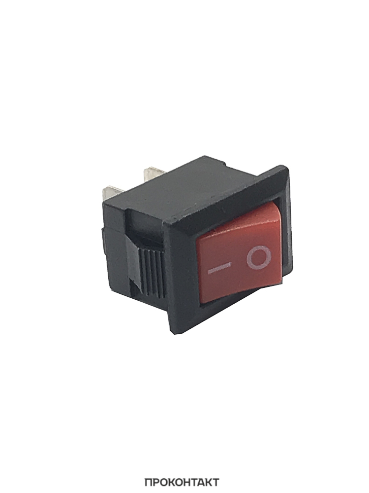 Купить Переключатель KCD5-101 KCD11 on-off 3A 250V (2 контакта) красный медные ножки в Челябинске