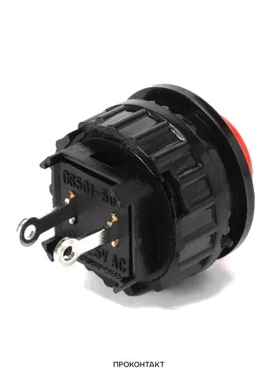 Купить Кнопка DS-501 1A/250VAC с фиксацией красная в Челябинске