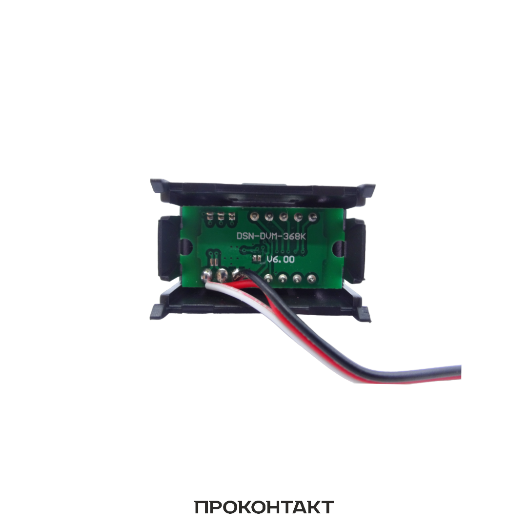 Вольтметр цифровой 0.56 0-30V зеленый 3 провода купить в магазине  радиотехники «Проконтакт»