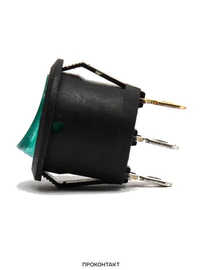 Купить Переключатель KCD1-05N ON-OFF 6A 250V (3 контакта) зеленый в Челябинске