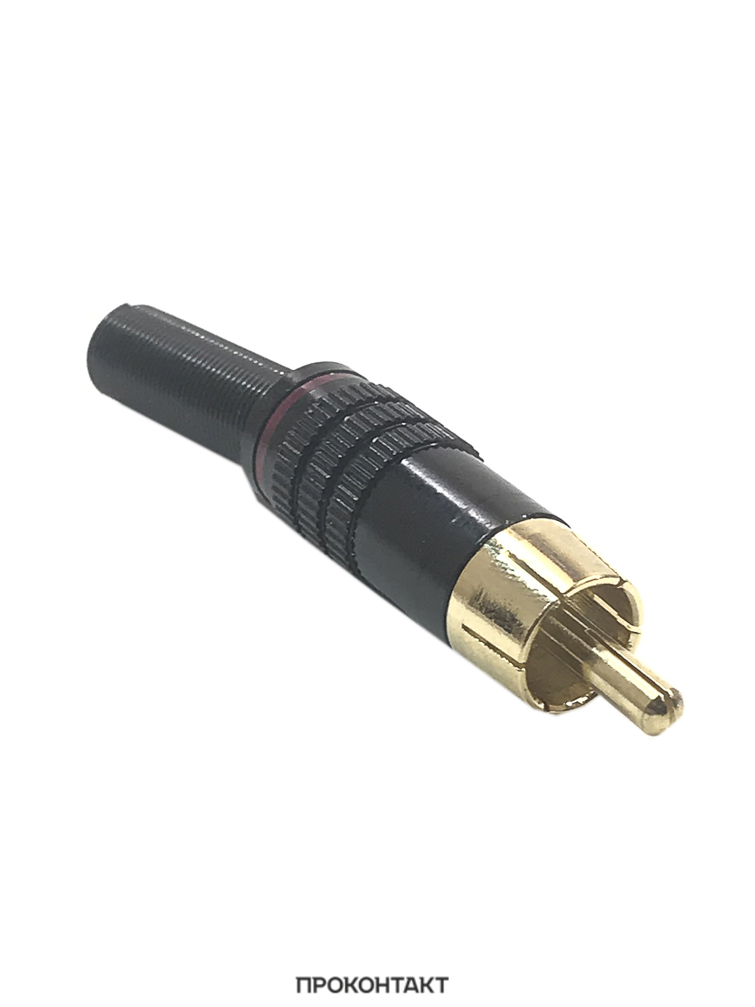 Купить Штекер RCA (тюльпан) металл черный в Челябинске