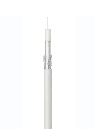 Купить Кабель RG-58C/U BC GR коаксиальный 50 Ом Алюминий + Медь белый (отрезок 8,5 метров) в Челябинске