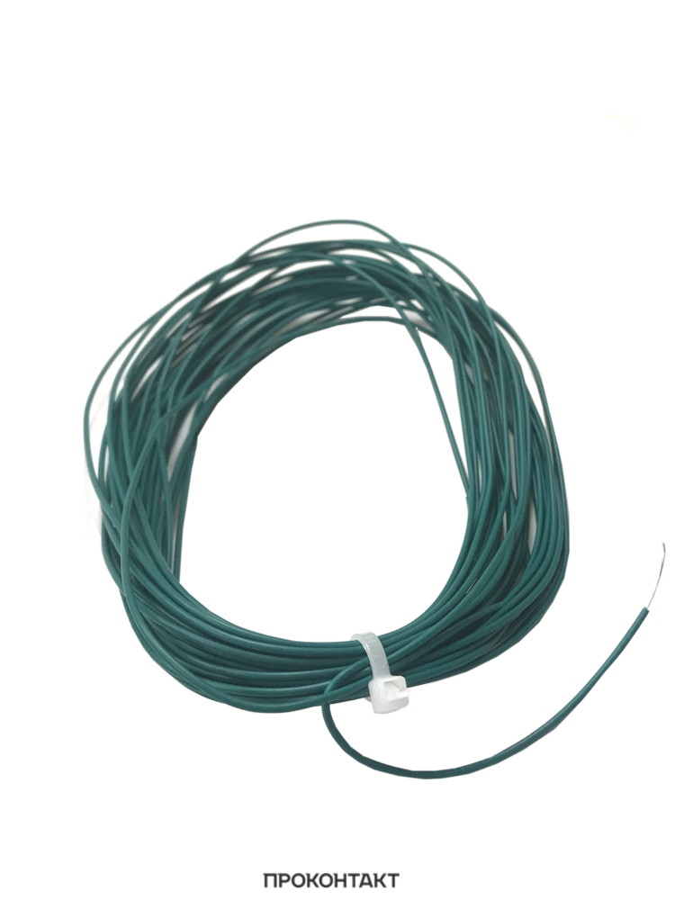Купить Провод UL1007 НПнг(C)-HF 26AWG (0.13мм², медь) зеленый (отрезок 10 метров) в Челябинске