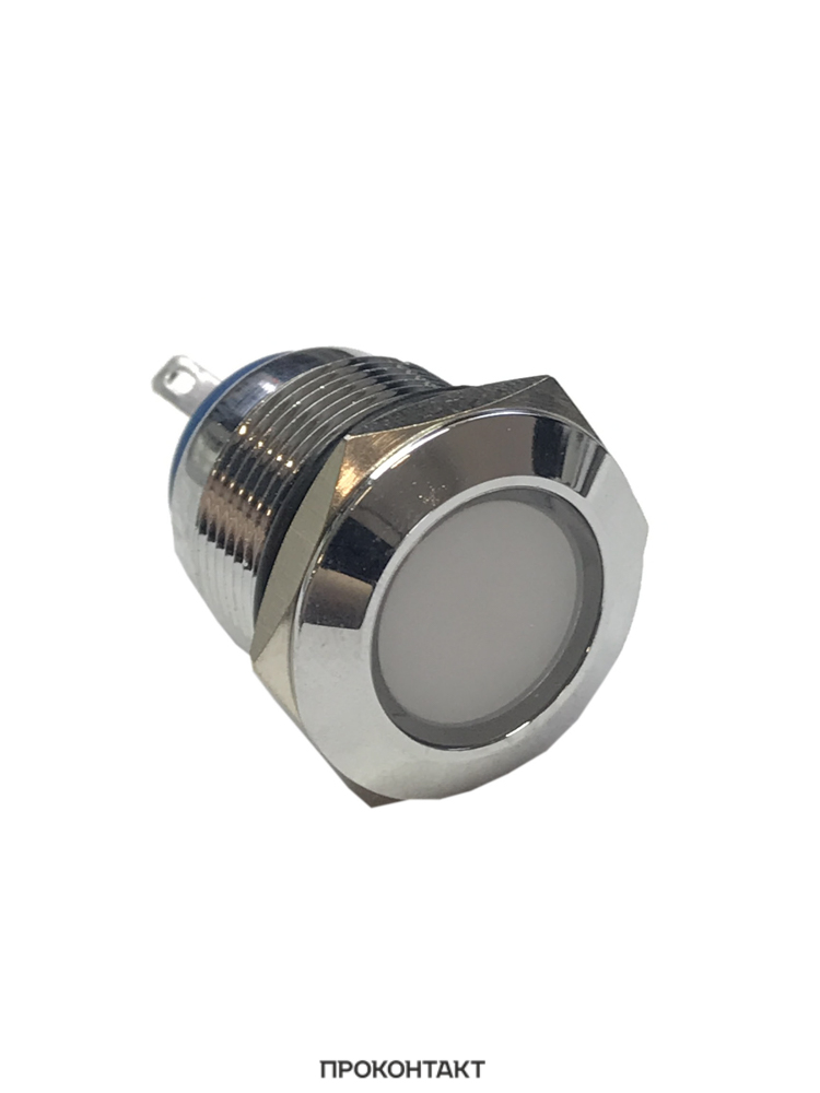 Купить Индикатор металл Ø19 220В белый LED в Челябинске