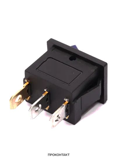 Купить Переключатель KCD1-101N ON-OFF 6A 250V (3 контакта) синий в Челябинске
