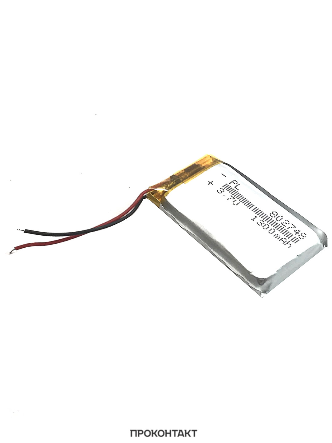Аккумулятор литий-полимерный 8.0*27*48 802748 (3.7В, 1300mah)