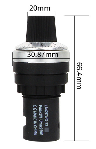 Купить Потенциометр LA42DWQ-22-200K (большая ручка) в Челябинске