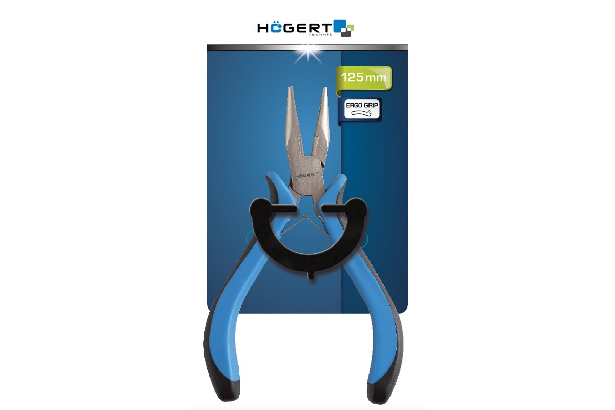 Купить Пассатижи HOGERT прецизионные удлиненные с изогнутыми губками 125мм HT1P056 в Челябинске