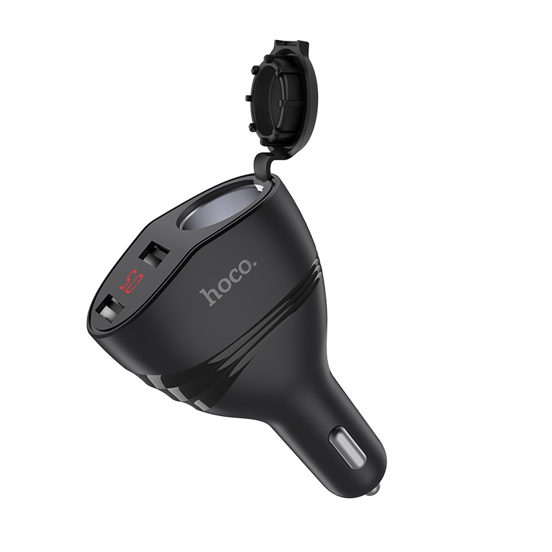 Купить Зарядное устройство в гнездо прикуривателя 2*USB HOCO Z34 3.1A Черный в Челябинске