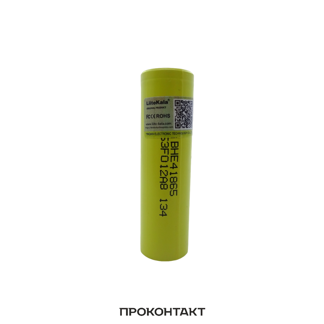 Купить Аккумулятор литий-ионный 18650 Liitokala 2500mah 20А HE4 (факт. 2500mah) плоский + в Челябинске