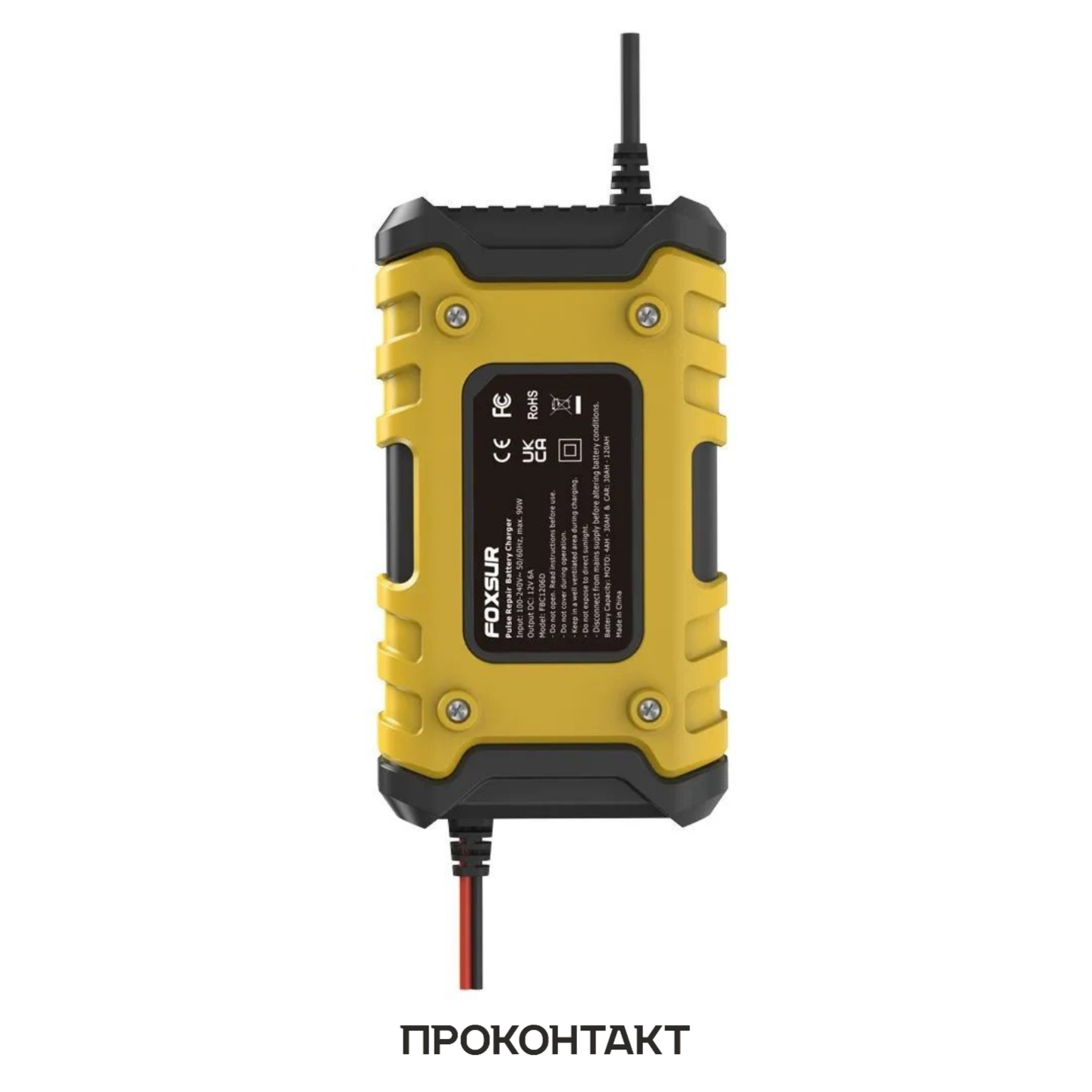 Купить Зарядное устройство для свинцово-кислотных аккумуляторов FOXSUR FBC1206D (12V 6А) в Челябинске