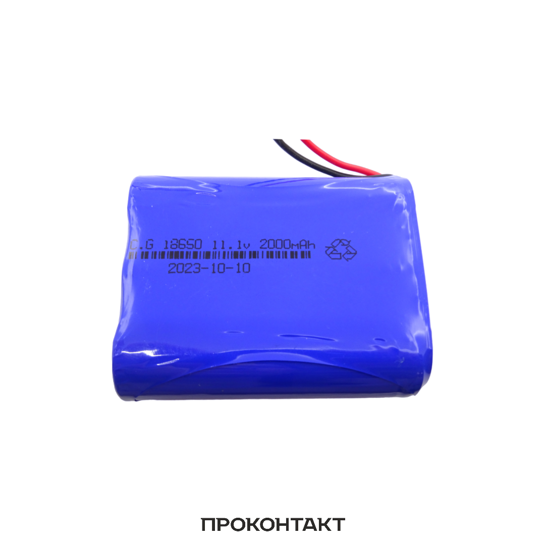 Купить Аккумуляторная сборка 11.1V 2000mAh с разъемом XH2.54 3S в ряд в Челябинске