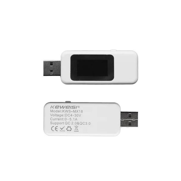 Купить USB тестер KEWEISI KWS-MX18 БЕЛЫЙ в Челябинске
