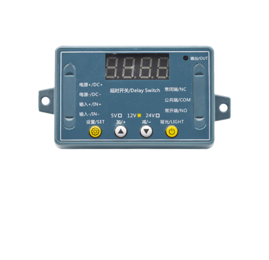 Таймер задержки 0.01-999мин с реле  5V кнопочное управление в корпусе