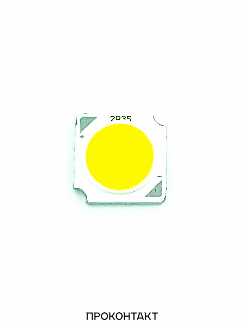 Купить Светодиод мощный COB  3W 9-12V 300mA 3000K 13*13мм в Челябинске