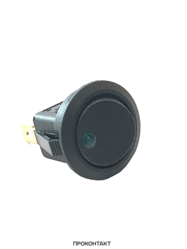 Купить Переключатель KCD1-08L ON-OFF 16A 12V (3 контакта) зеленый в Челябинске