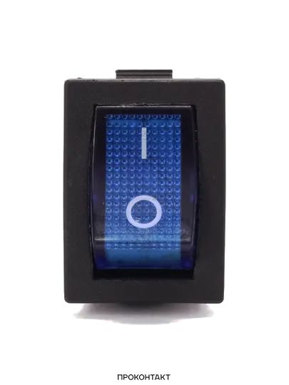 Купить Переключатель KCD1-101N ON-OFF 6A 250V (3 контакта) синий в Челябинске
