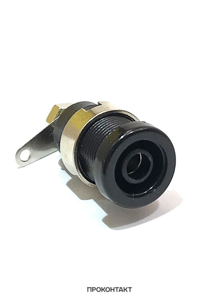 Купить Гнездо банан Z016 4mm panel jack черный в Челябинске