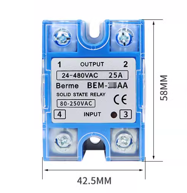 Купить Твердотельное реле SSR-1 440V 80-250V  40A SSR-40AA A4840 в Челябинске