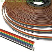 Купить Шлейф RC-10 цветной 24AWG медь, шаг 1.5мм (отрезок 1 метр) в Челябинске