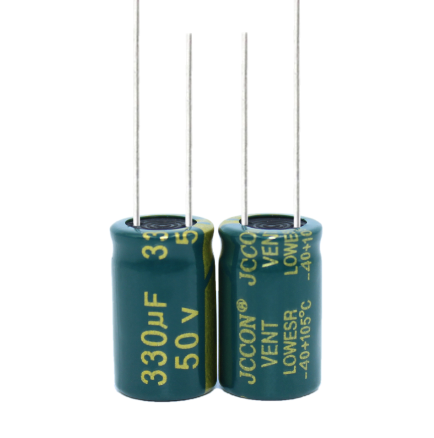 Конденсатор электролитический    330UF  50V 105*C 10*17 JCCON
