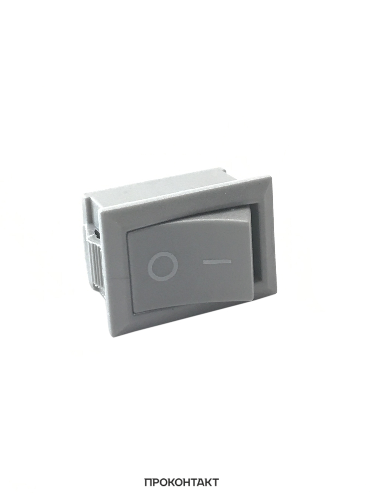 Купить Переключатель KCD1-101 ON-OFF 6A 250V (2 контакта) серый в Челябинске