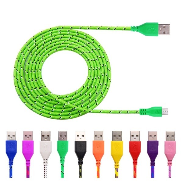 Купить Кабель USB - microUSB 1м плетеный BS-427 пр/способность 0.8А в Челябинске